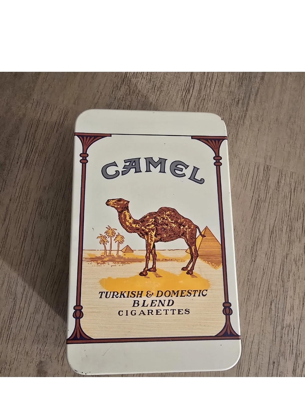 VINTAGE TOBACCO CAMEL TURKISH & DOMESTIC CIGARETTES TIN BOX *EMPTY